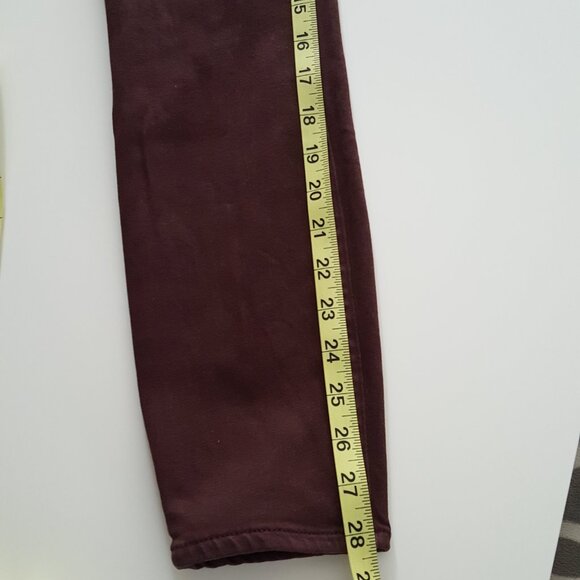 Gap Pull On Burgundy High Rise Jeggings 1969 Resolution - Picture 7 of 8
